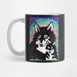 Wolf and Wolf Pup Mug